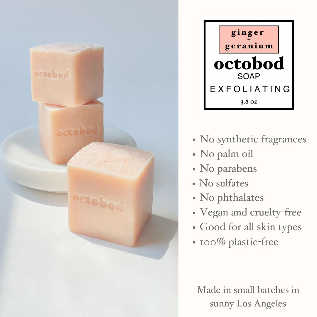 ginger + geranium soap