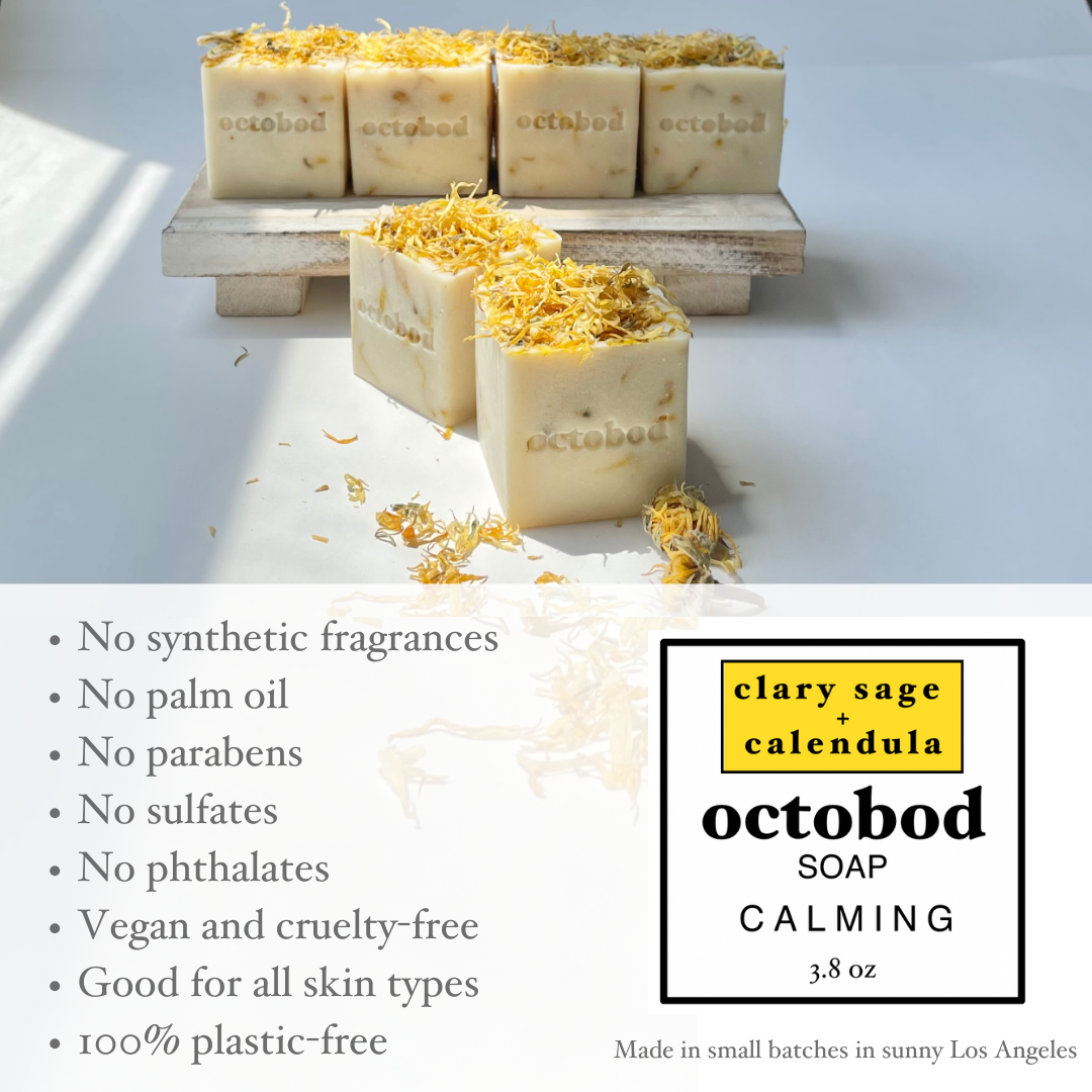 clary sage + calendula soap
