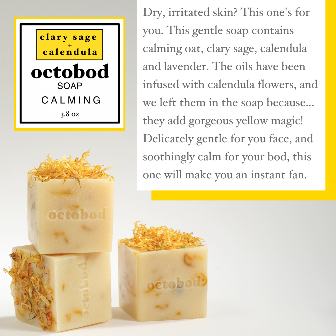 clary sage + calendula soap
