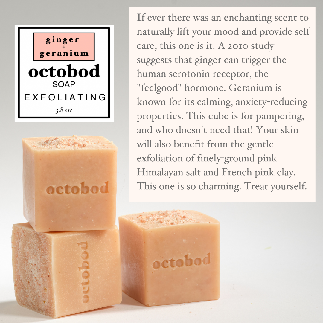 ginger + geranium soap