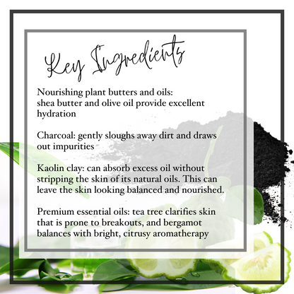 tea tree + bergamot soap