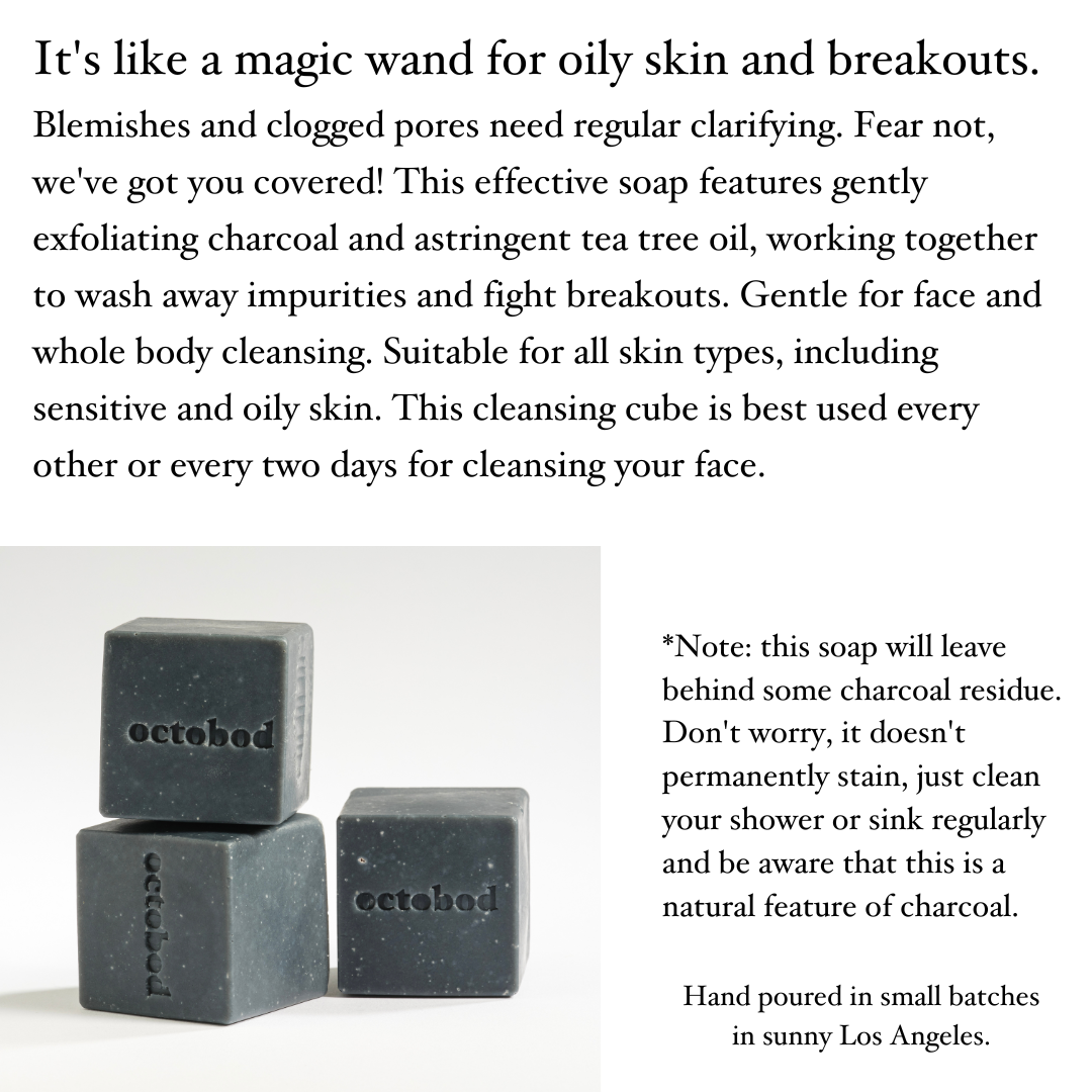 tea tree + bergamot soap