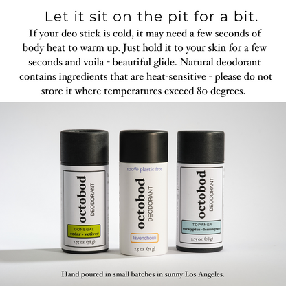 cedar + vetiver deodorant